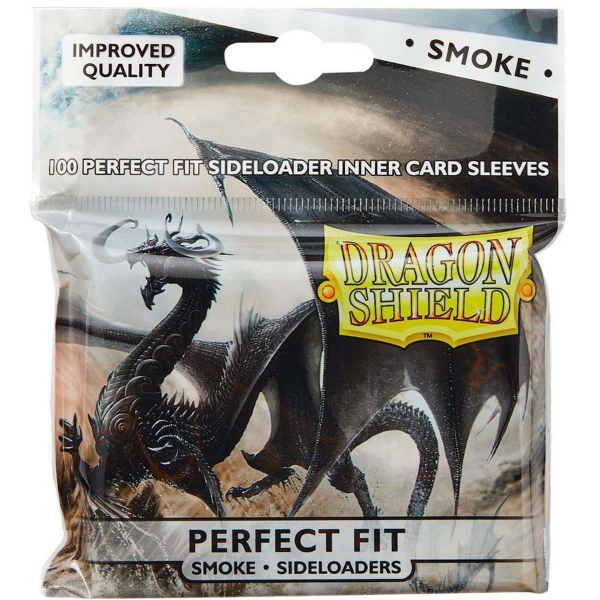 Item Dragon Shield - Standard Size - Card Sleeves - Perfect Fit Smoke Sideloading - Clear (100)