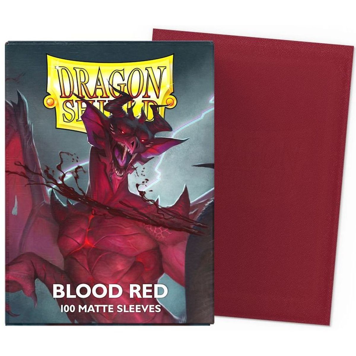 Item Dragon Shield - Standard Sleeves - Matte Blood Red (100)