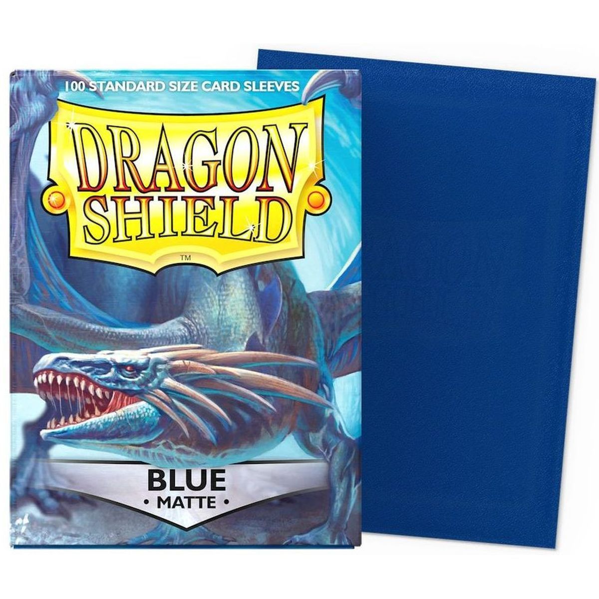 Dragon Shield - Standard Sleeves - Matte Blue (100)