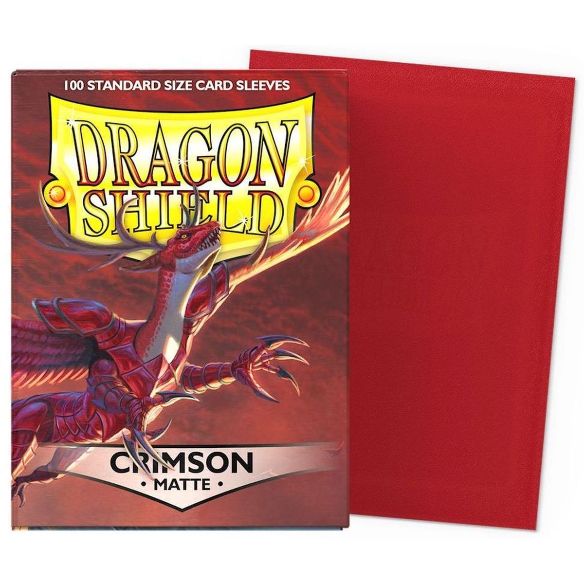 Dragon Shield - Standard Sleeves - Matte Crimson (100)