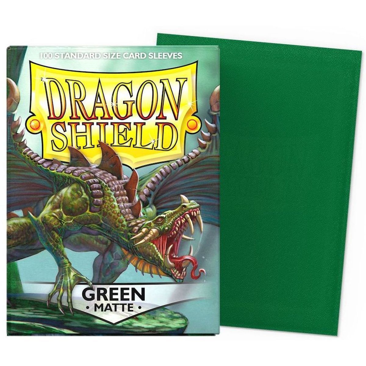 Dragon Shield - Standard Sleeves - Matte Green (100)