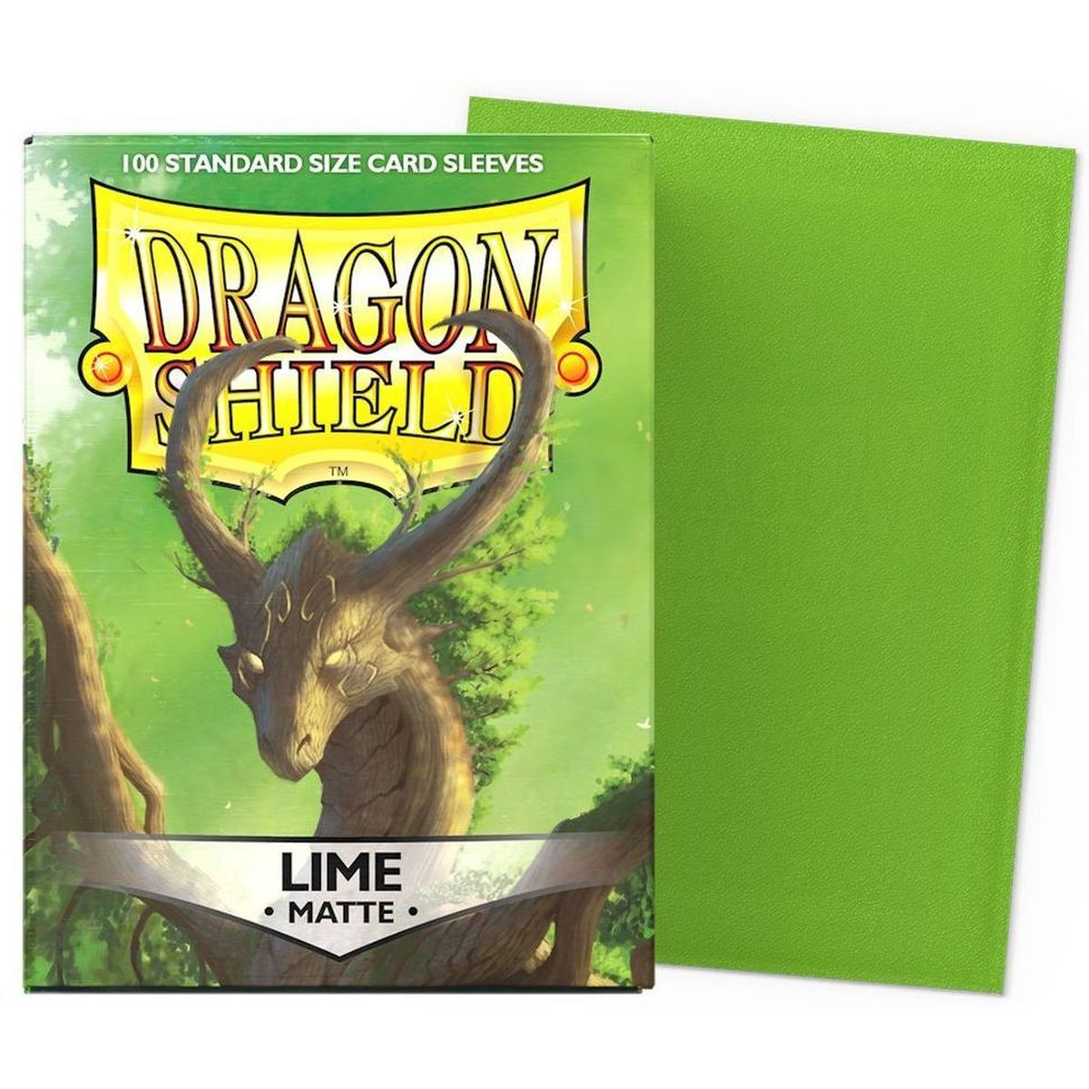 Item Dragon Shield - Standard Sleeves - Matte Lime (100)