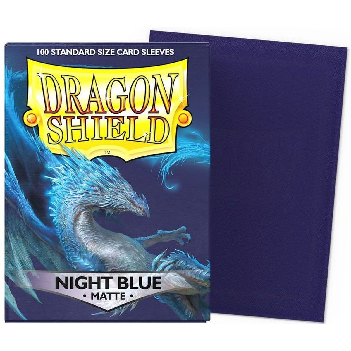 Dragon Shield - Standard Sleeves - Matte Night Blue (100)