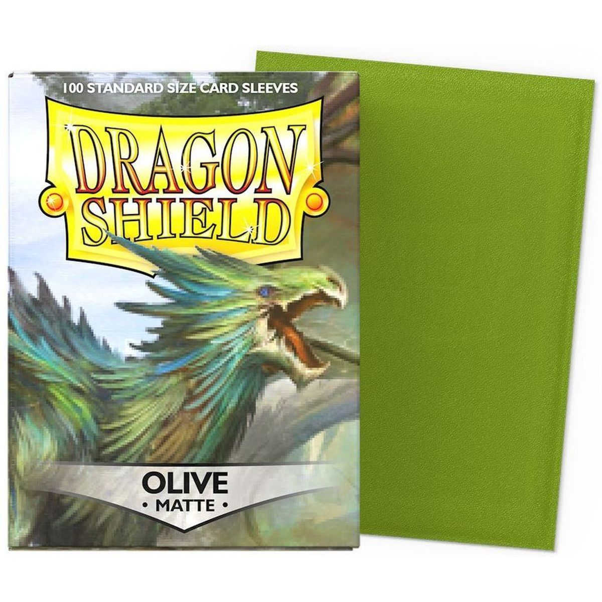 Item Dragon Shield - Standard Sleeves - Matte Olive (100)