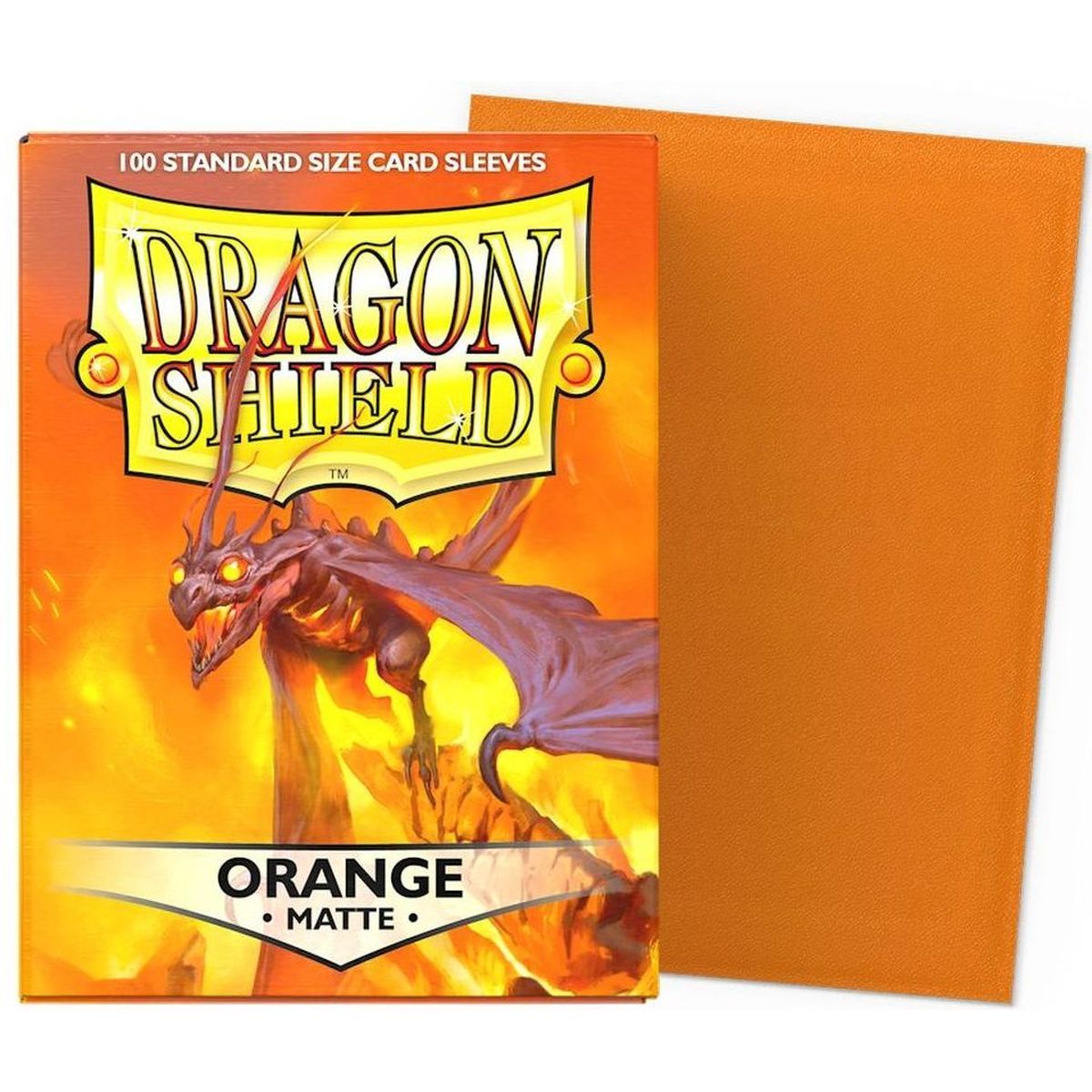 Dragon Shield - Standard Sleeves - Matte Orange (100)