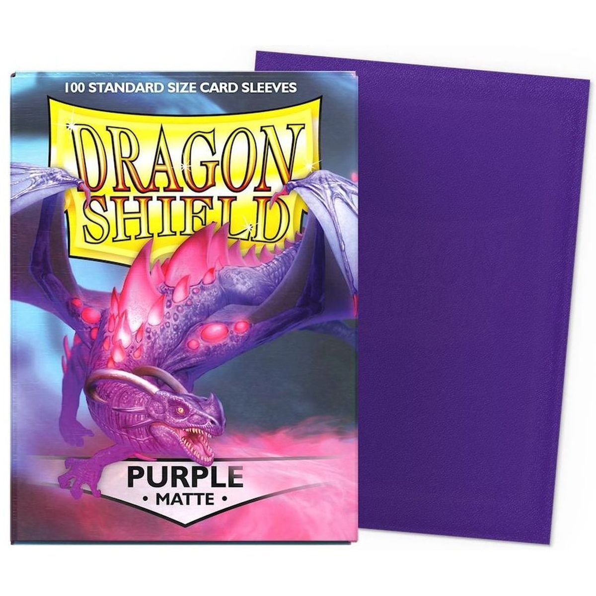 Dragon Shield - Standard Sleeves - Matte Purple (100)