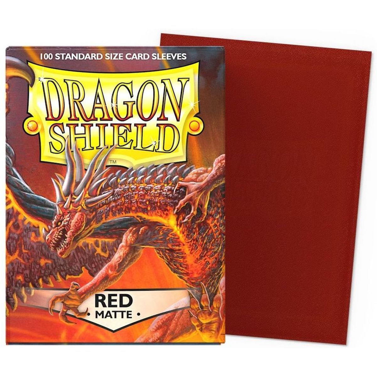 Item Dragon Shield - Standard Sleeves - Matte Red (100)