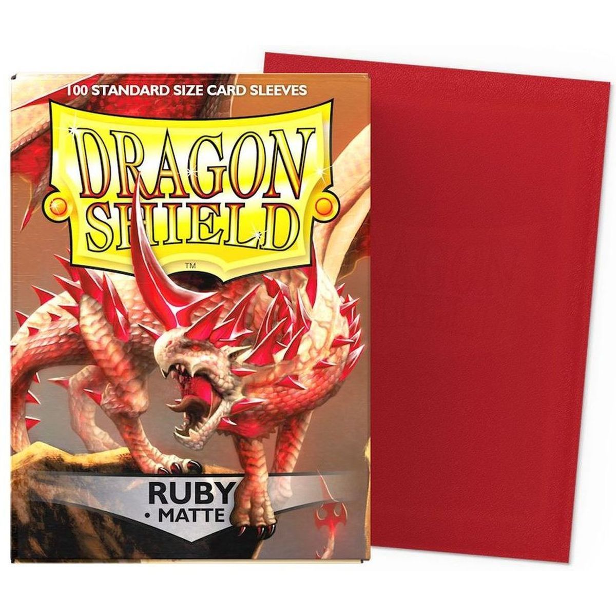 Dragon Shield - Standard Sleeves - Matte Ruby (100)