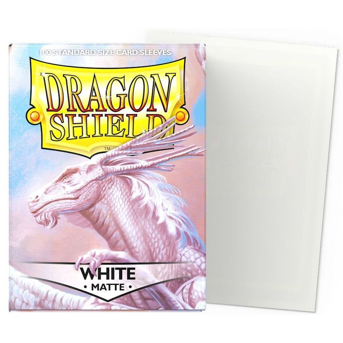 Dragon Shield - Standard Sleeves - Matte White (100)