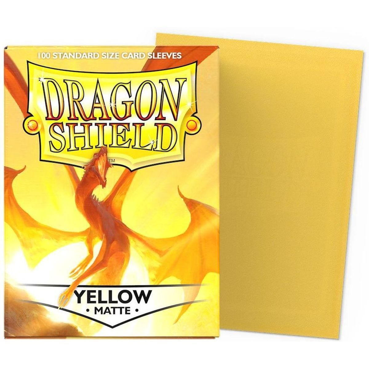 Item Dragon Shield - Standard Sleeves - Matte Yellow (100)