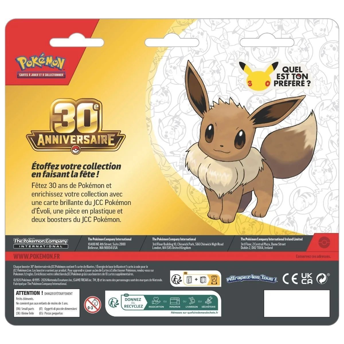 Duo-Pack - 2 Boosters - Eevee - 30th Anniversary [ME05.5][30C] - Pokémon - FR
