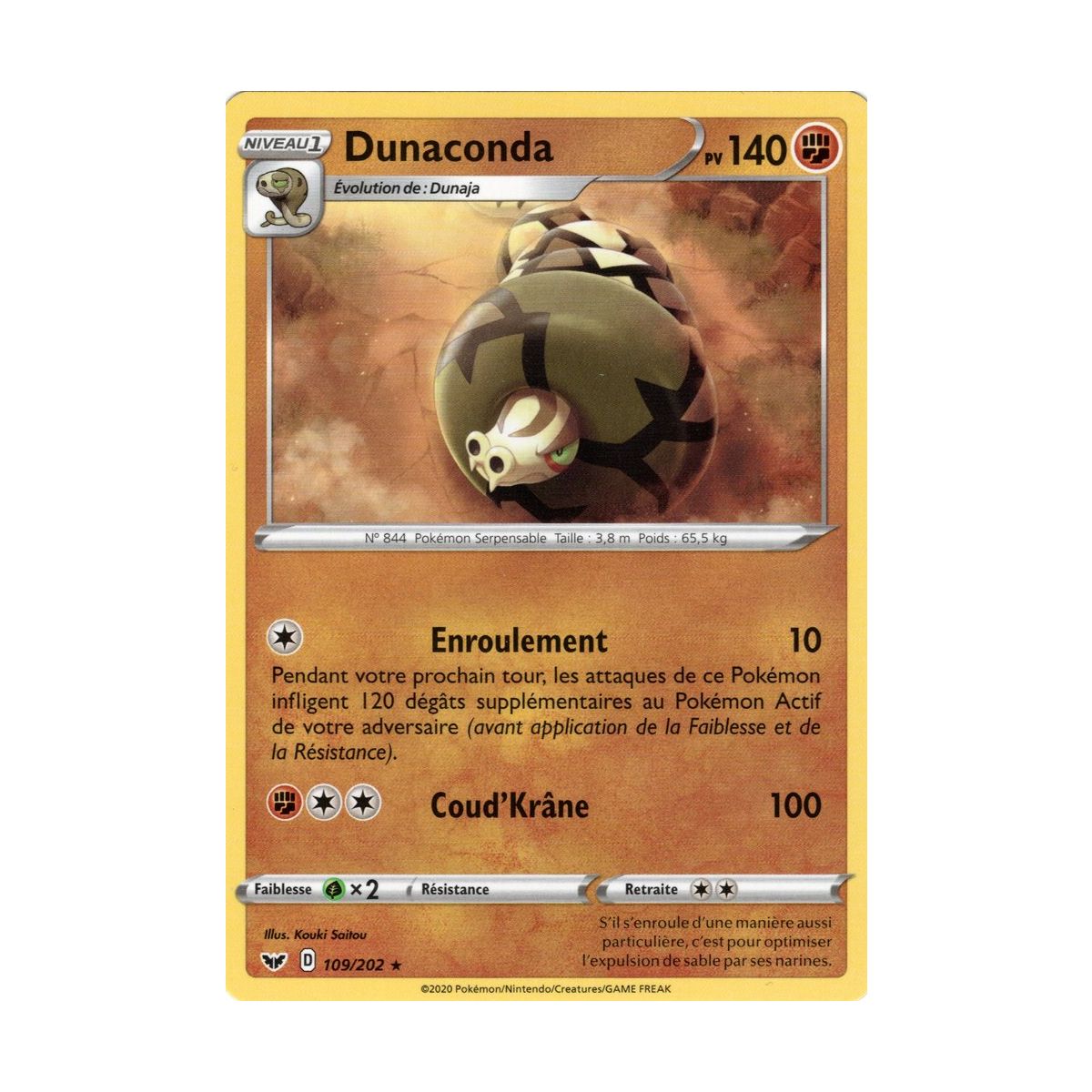 Dunaconda - Rare 109/202 - Sword and Shield 1
