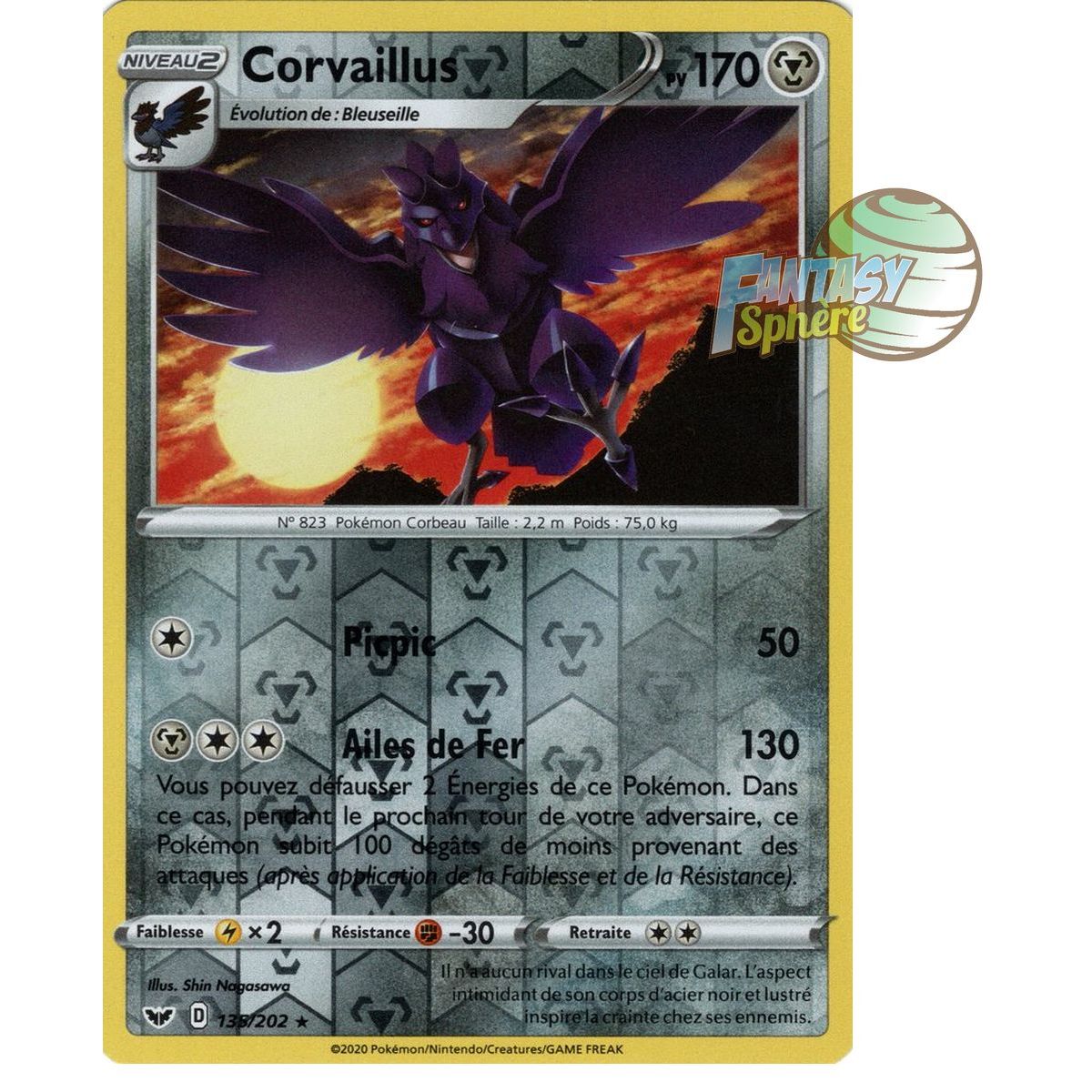 Corviknight - Reverse 135/202 - Sword and Shield 1