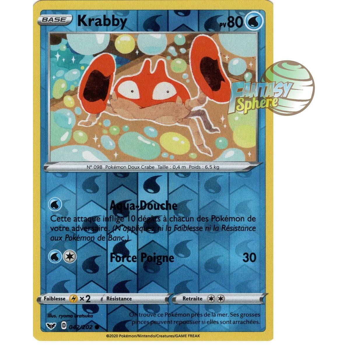 Krabby - Reverse 42/202 - Sword and Shield 1