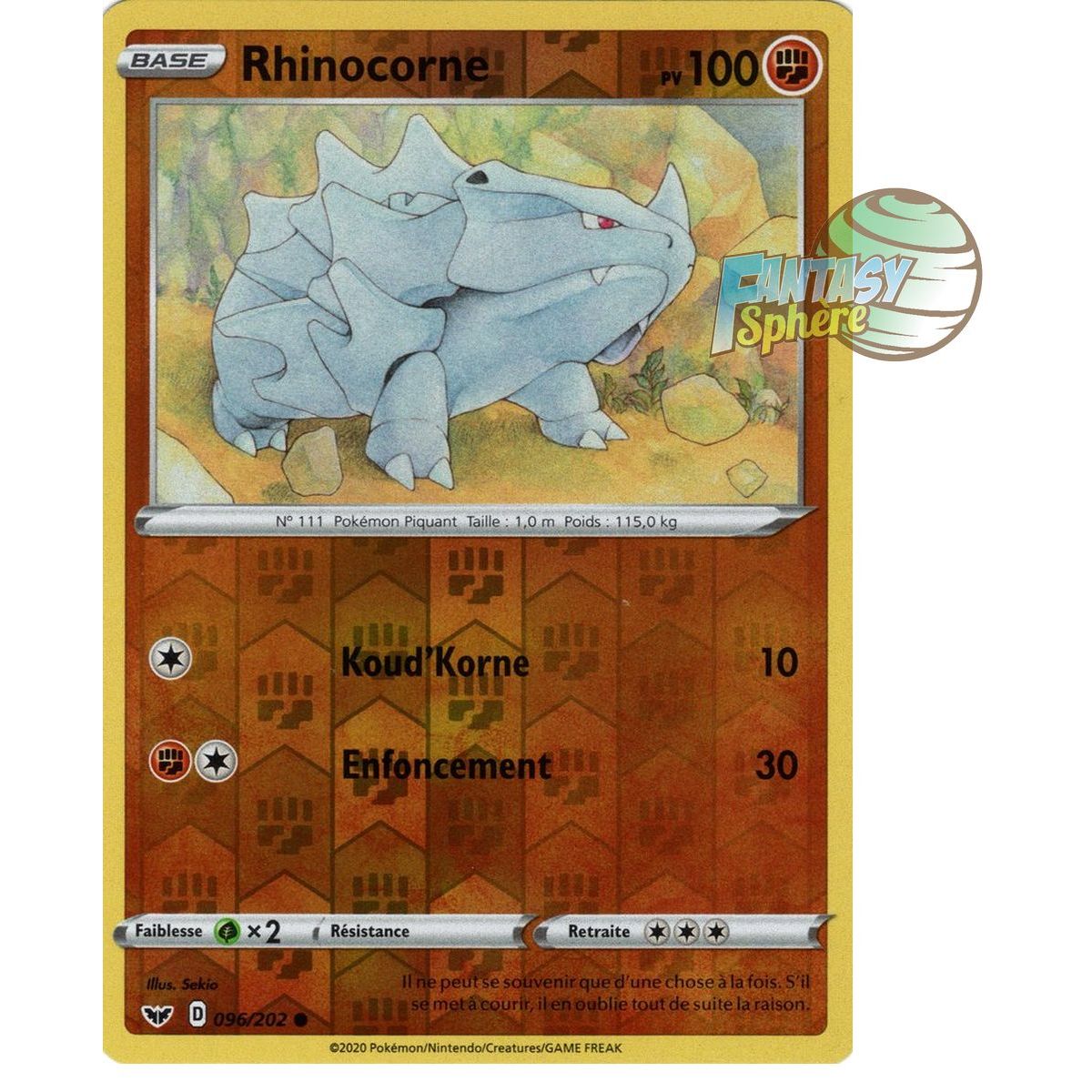 Rhinocorn - Reverse 96/202 - Sword and Shield 1