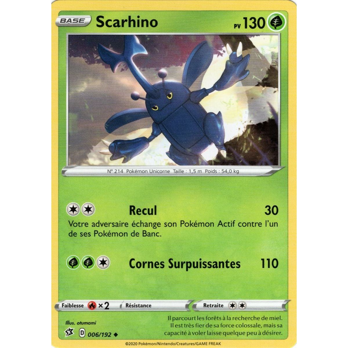 Scarhino - Uncommon 006/192 - Sword and Shield 2 Clash of the Rebels