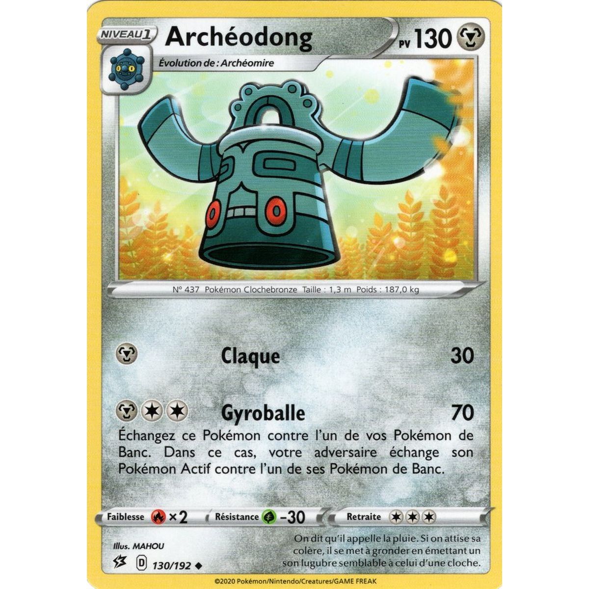 Item Archeodong - Uncommon 130/192 - Sword and Shield 2 Rebel Clash