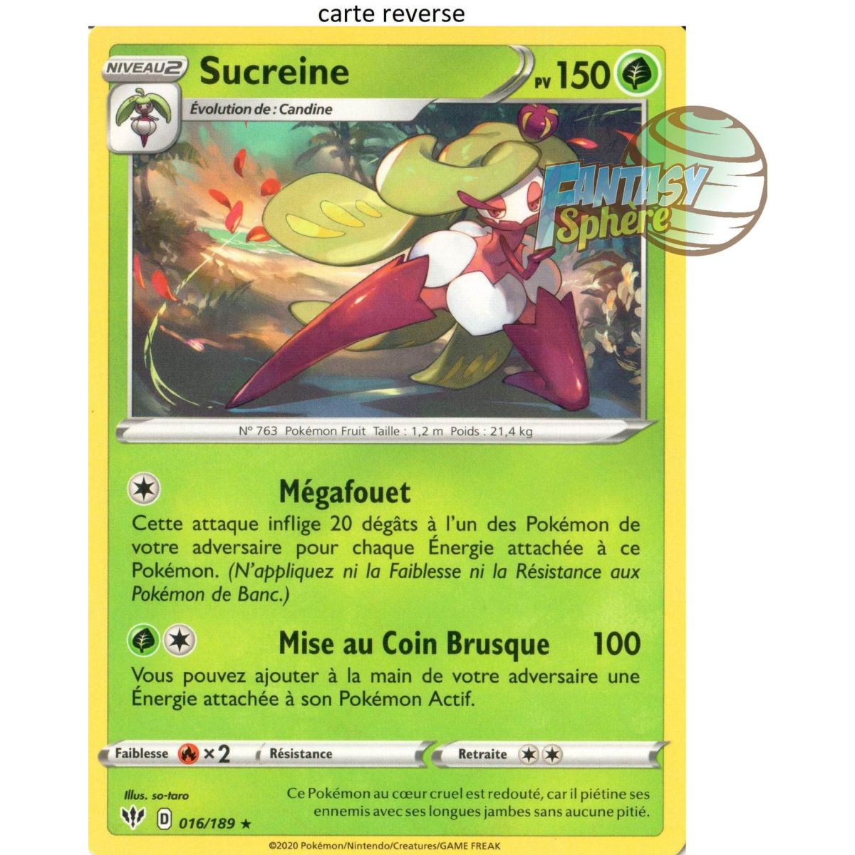 Sucreine - Reverse 16/189 - Sword and Shield 3 Blazing Darkness