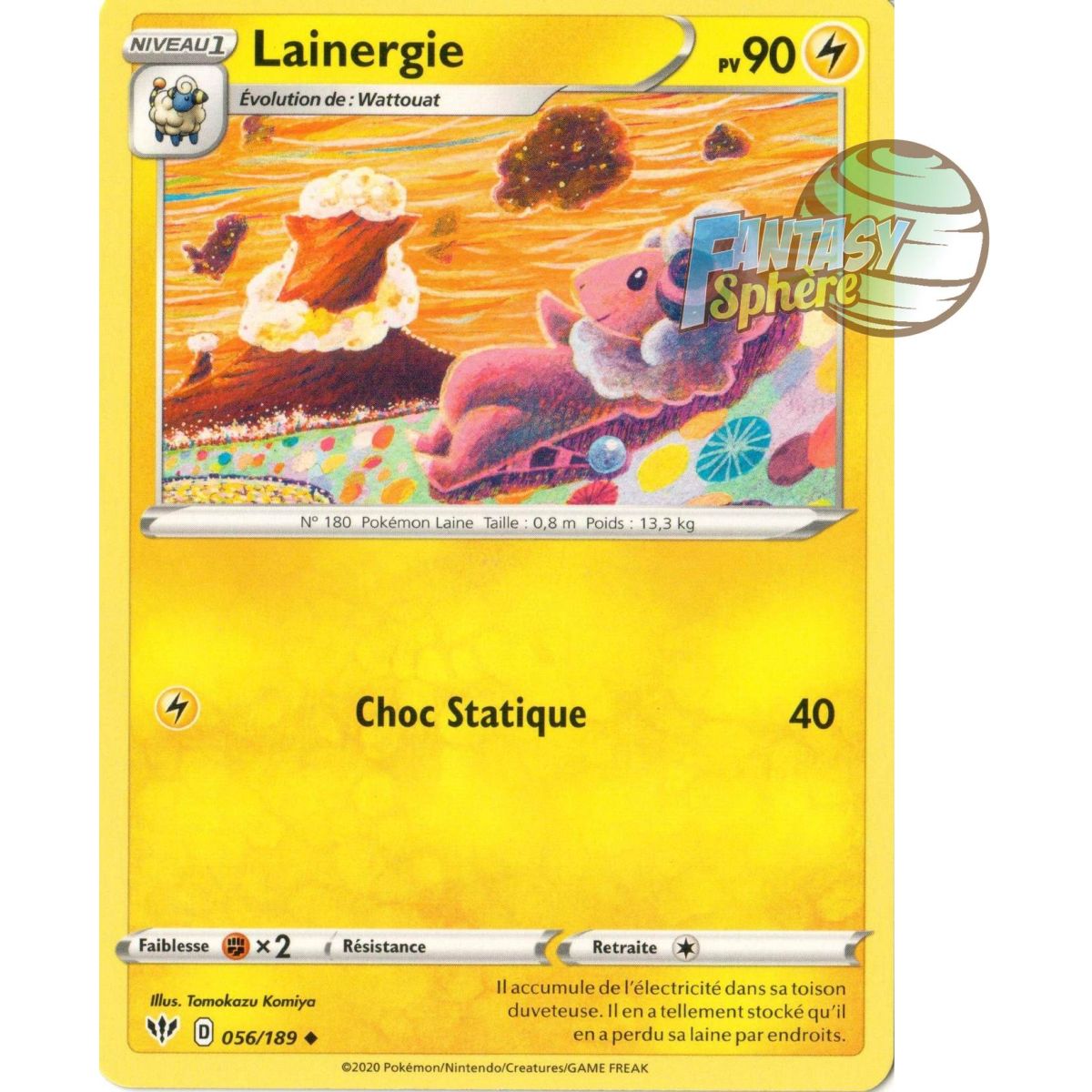 Lainergie - Uncommon 56/189 - Sword and Shield 3 Darkness Ablaze
