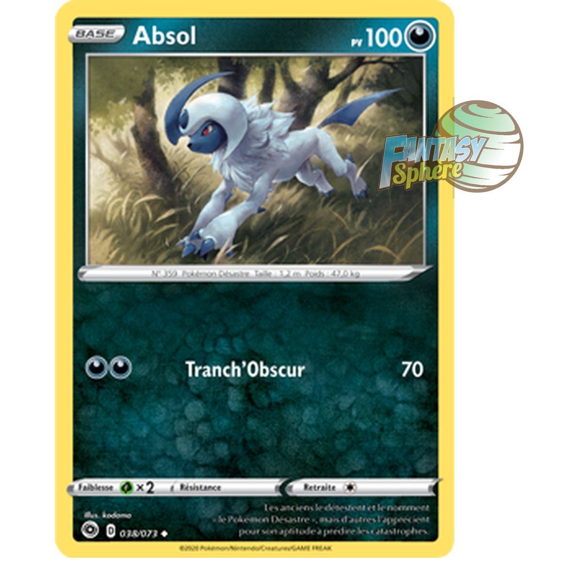 Absol - Uncommon 38/73 - Sword Shield 3.5 The Way of the Master