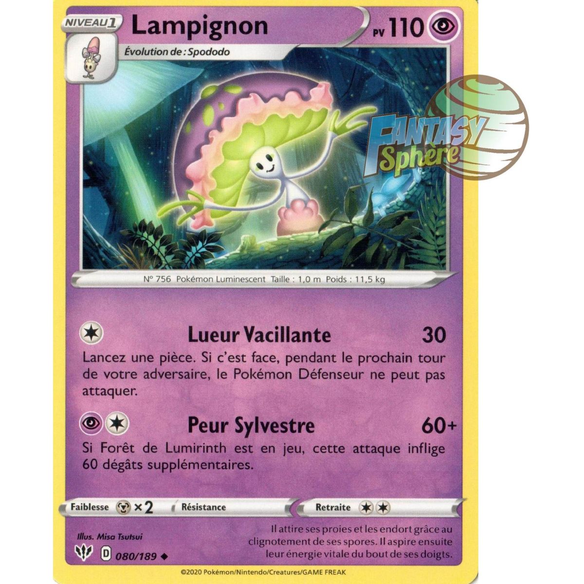 Lampignon - Uncommon 80/189 - Sword and Shield 3 Burning Darkness