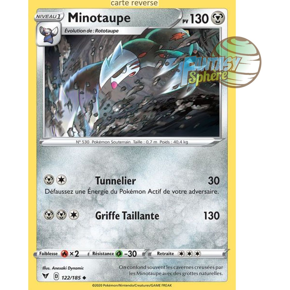 Minotaupe - Reverse 122/185 - Sword and Shield 4 Bright Voltage