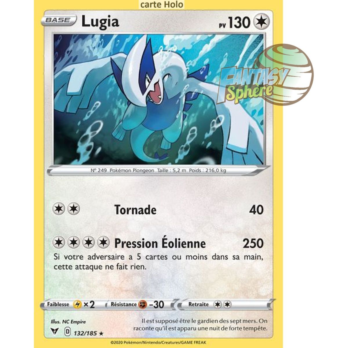 Item Lugia - Holo Rare 132/185 - Sword and Shield 4 Voltage Brilliant