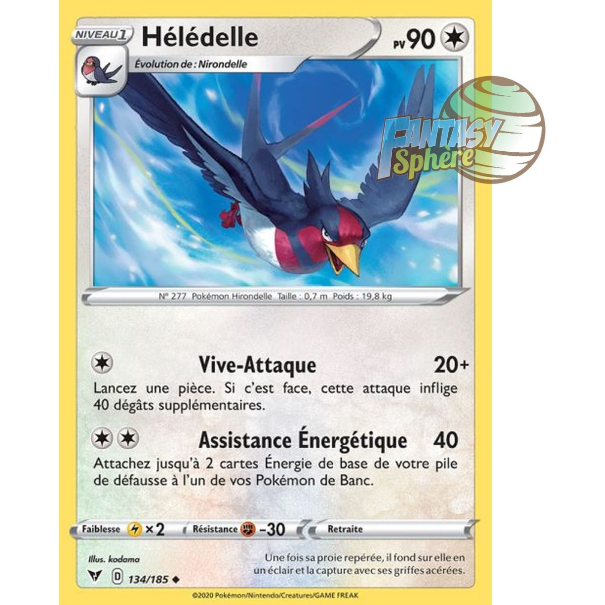 Heledelle - Uncommon 134/185 - Sword and Shield 4 Voltage Brilliant