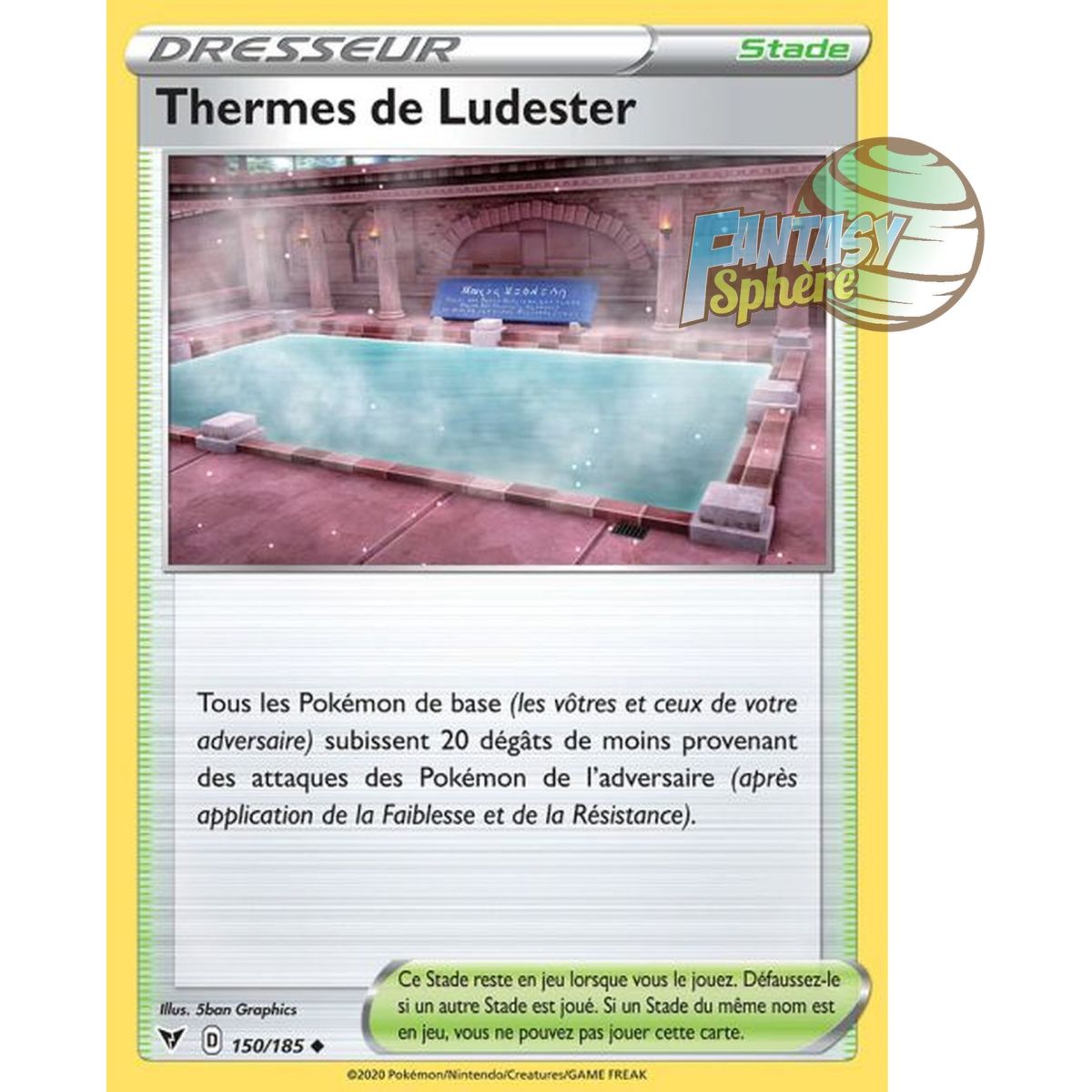 Ludester Baths - Uncommon 150/185 - Sword and Shield 4 Bright Voltage