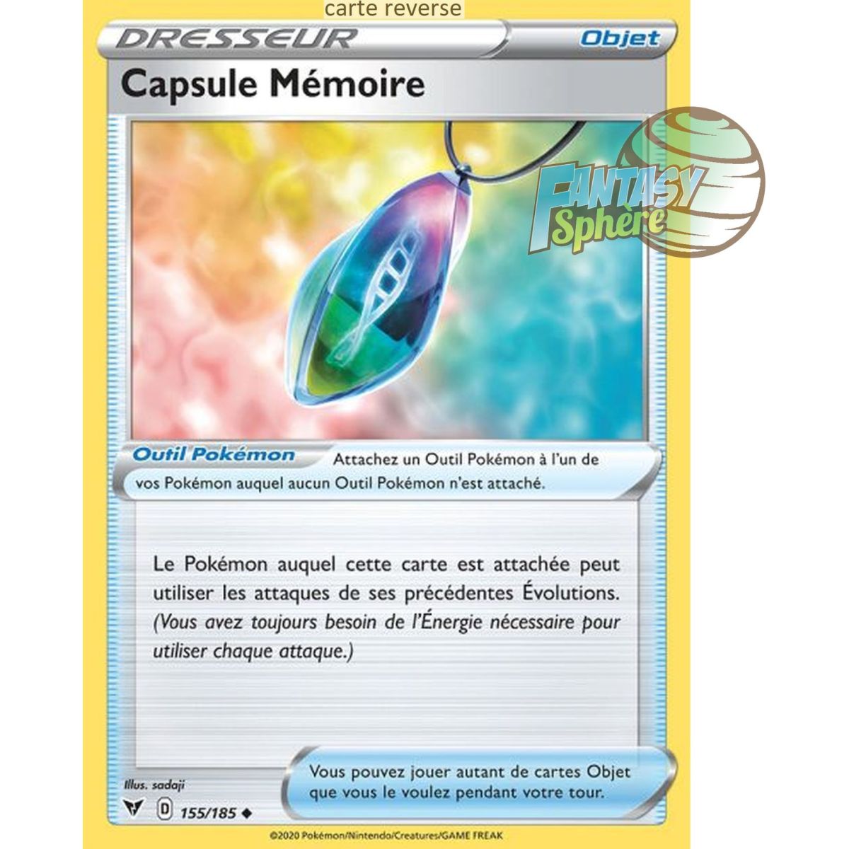 Memory Capsule - Reverse 155/185 - Sword and Shield 4 Bright Voltage