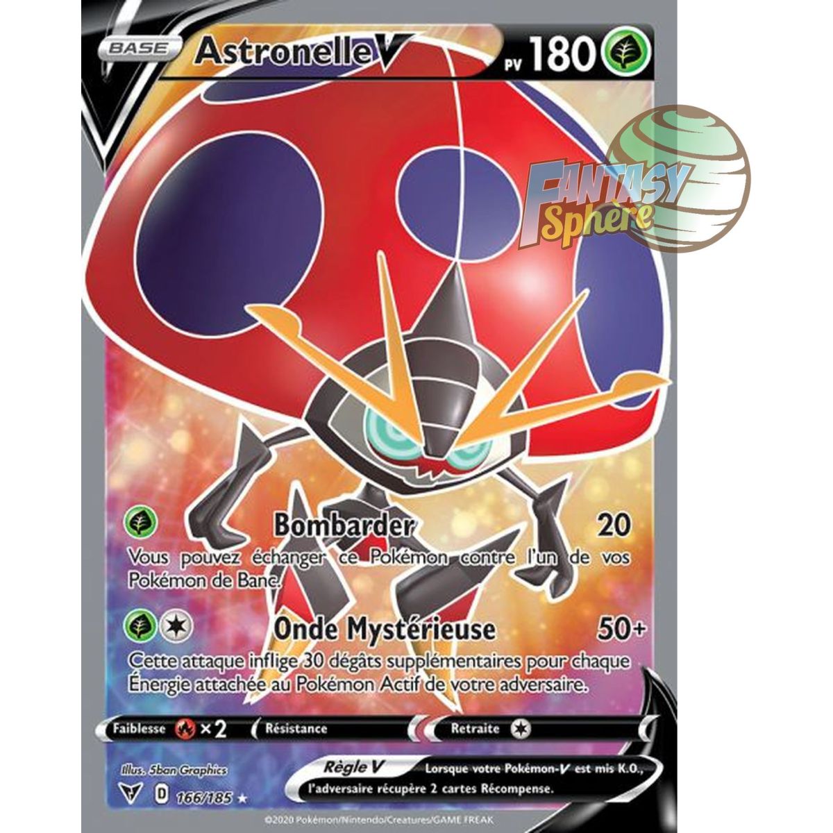 Astronelle V - Full Art Ultra Rare 166/185 - Sword and Shield 4 Voltage Radiant