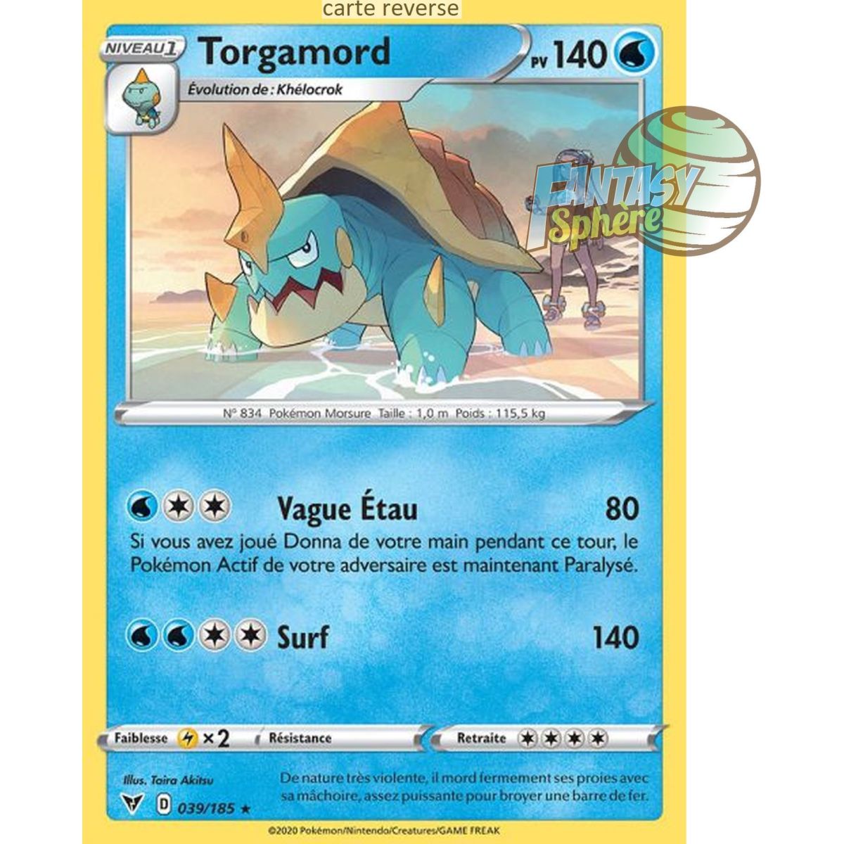 Item Torgamord - Reverse 39/185 - Sword and Shield 4 Radiant Voltage