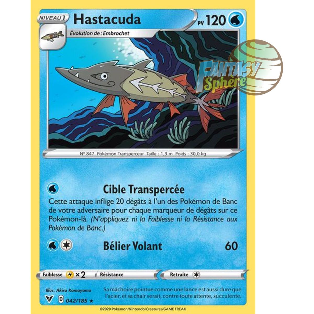 Hastacuda - Rare 42/185 - Sword and Shield 4 Voltage Brilliant