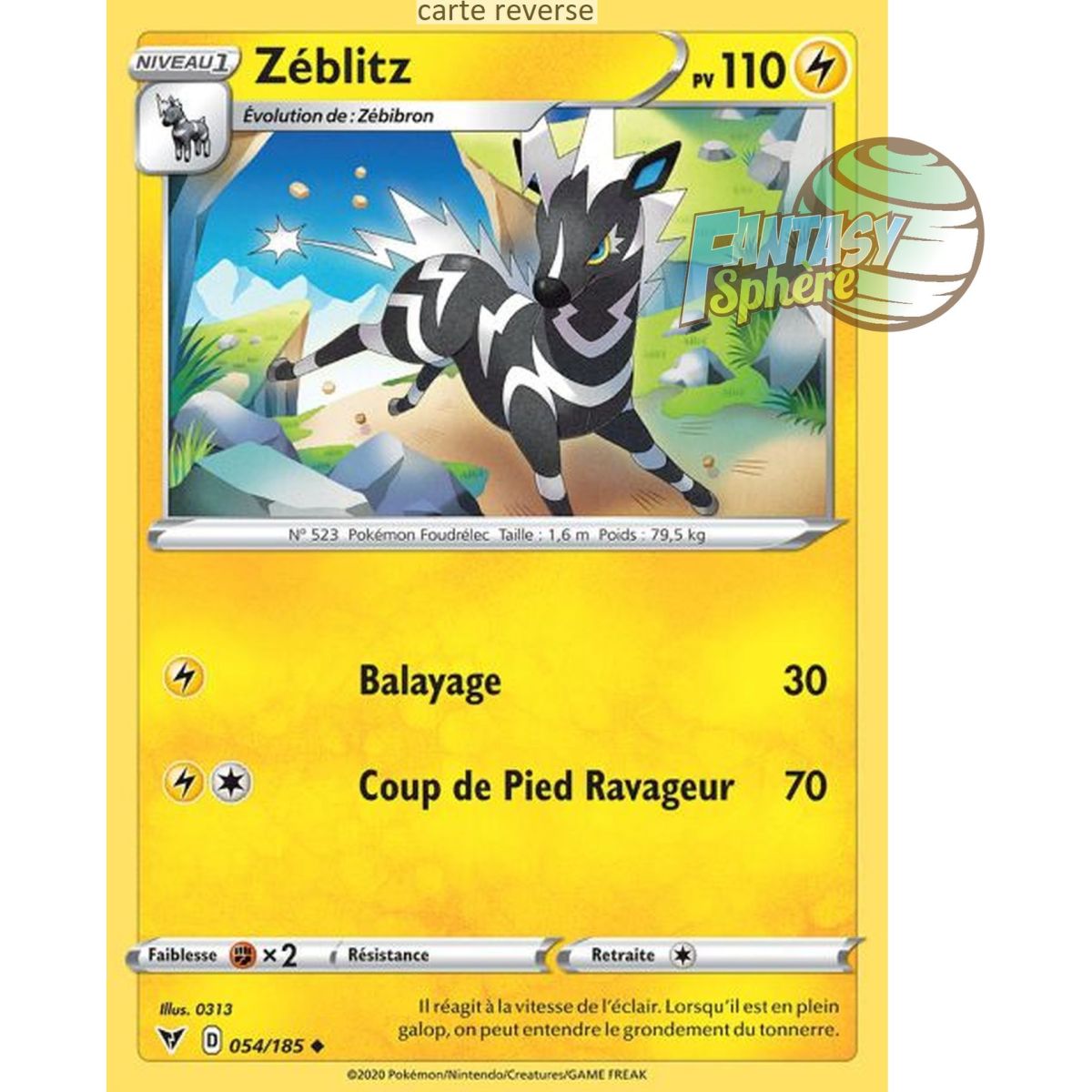 Zéblitz - Reverse 54/185 - Sword and Shield 4 Voltage Brilliant