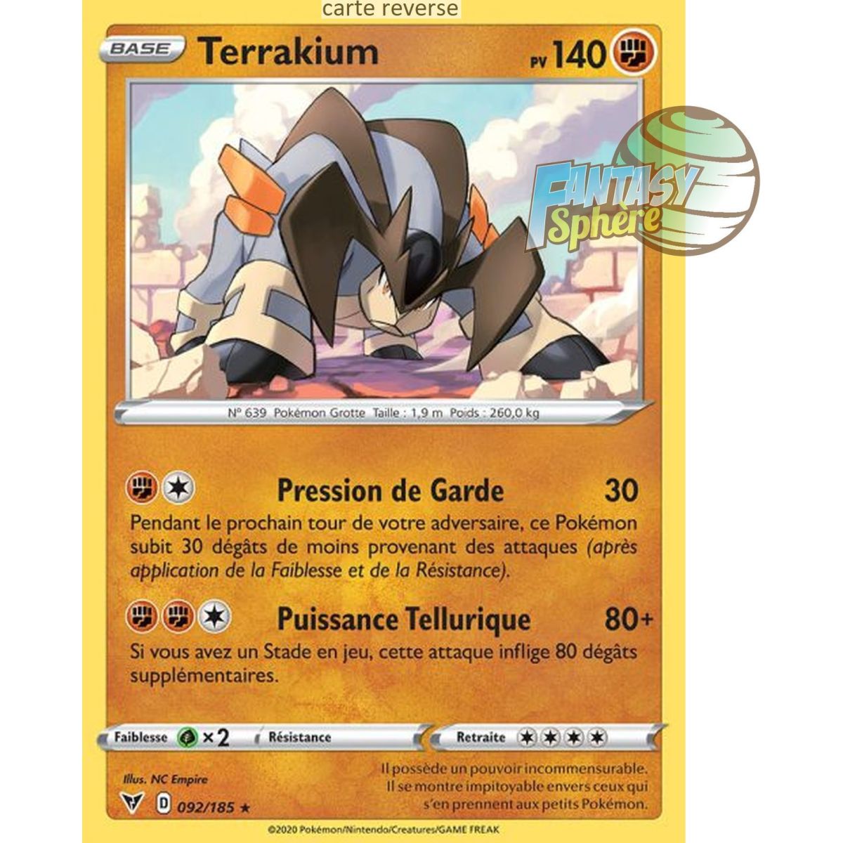 Item Terrakium - Reverse 92/185 - Sword and Shield 4 Radiant Voltage