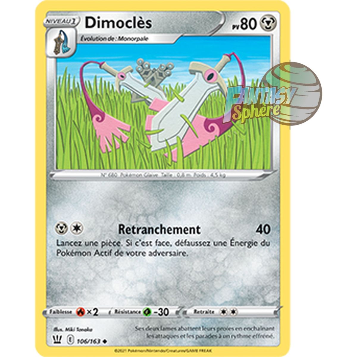 Dimocles - Uncommon 106/163 - Sword and Shield 5 Combat Style