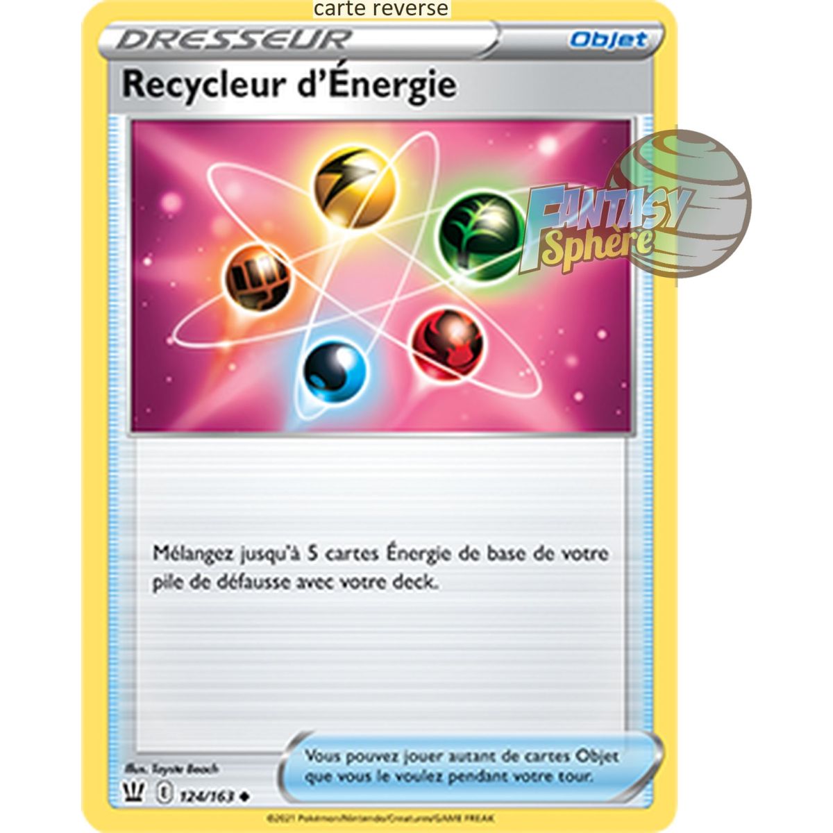 Item Energy Recycler - Reverse 124/163 - Sword and Shield 5 Combat Style