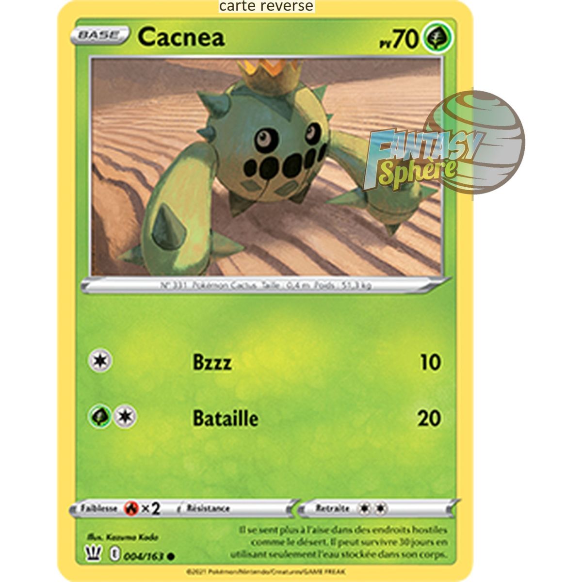 Cacnea - Reverse 4/163 - Sword and Shield 5 Combat Style