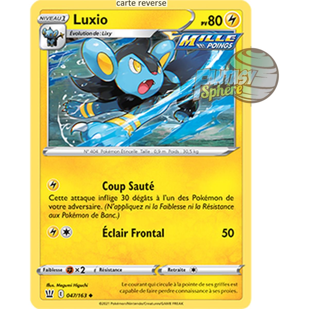 Luxio - Reverse 47/163 - Sword and Shield 5 Combat Style