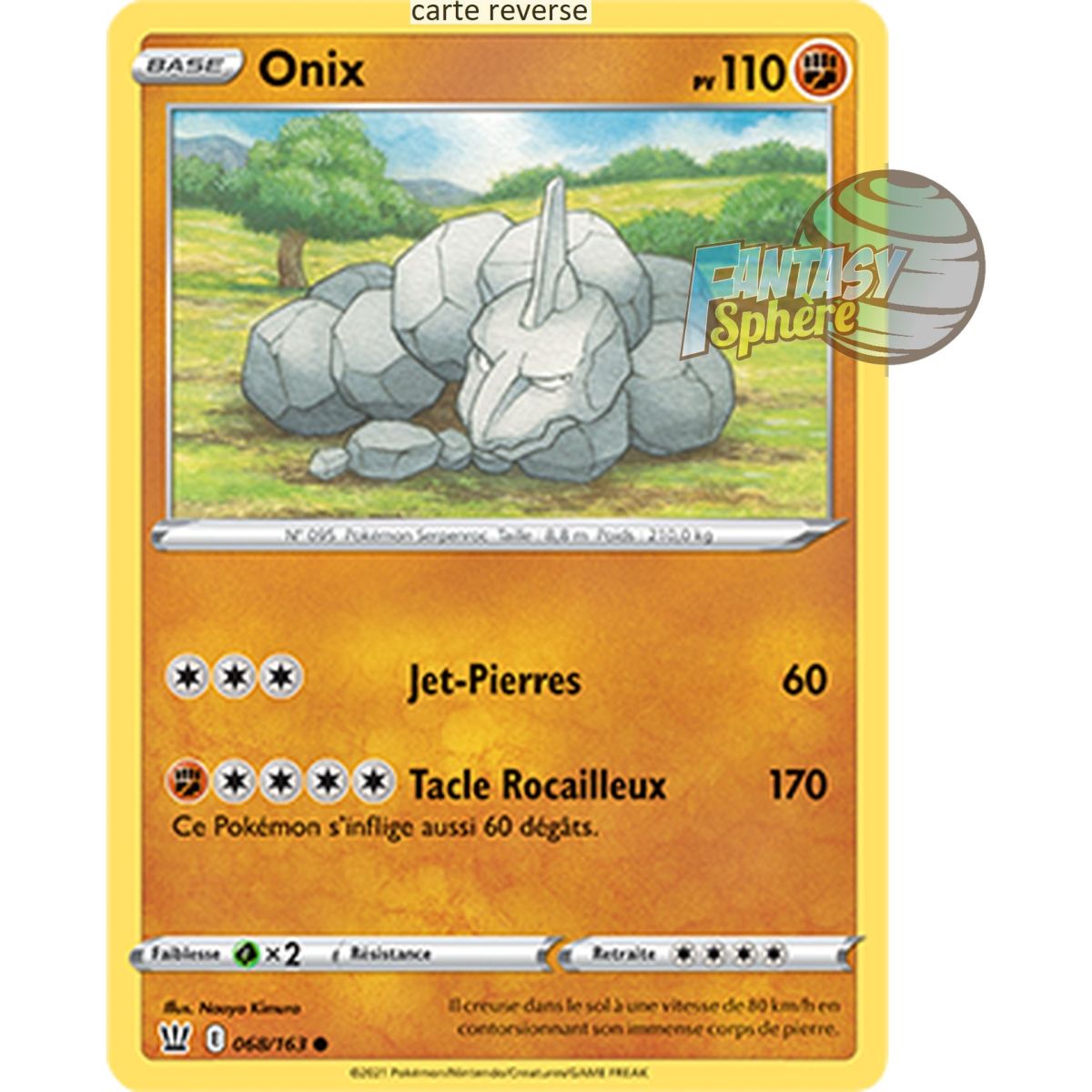 Onix - Reverse 68/163 - Sword and Shield 5 Combat Style