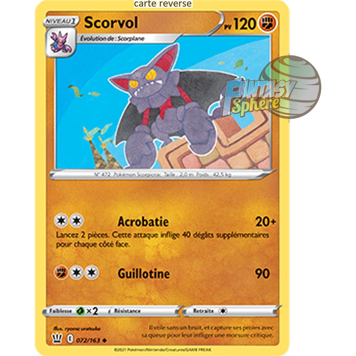 Scorvol - Reverse 72/163 - Sword and Shield 5 Combat Style