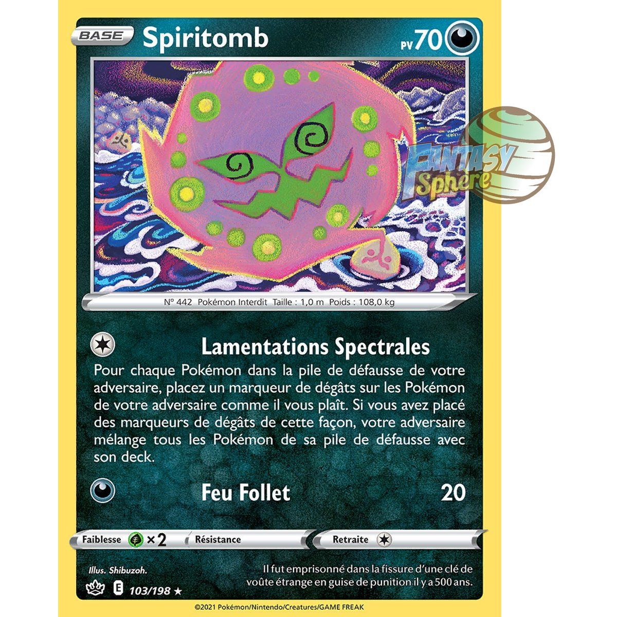 Spiritomb - Rare 103/198 - Sword and Shield 6 Reign of Ice