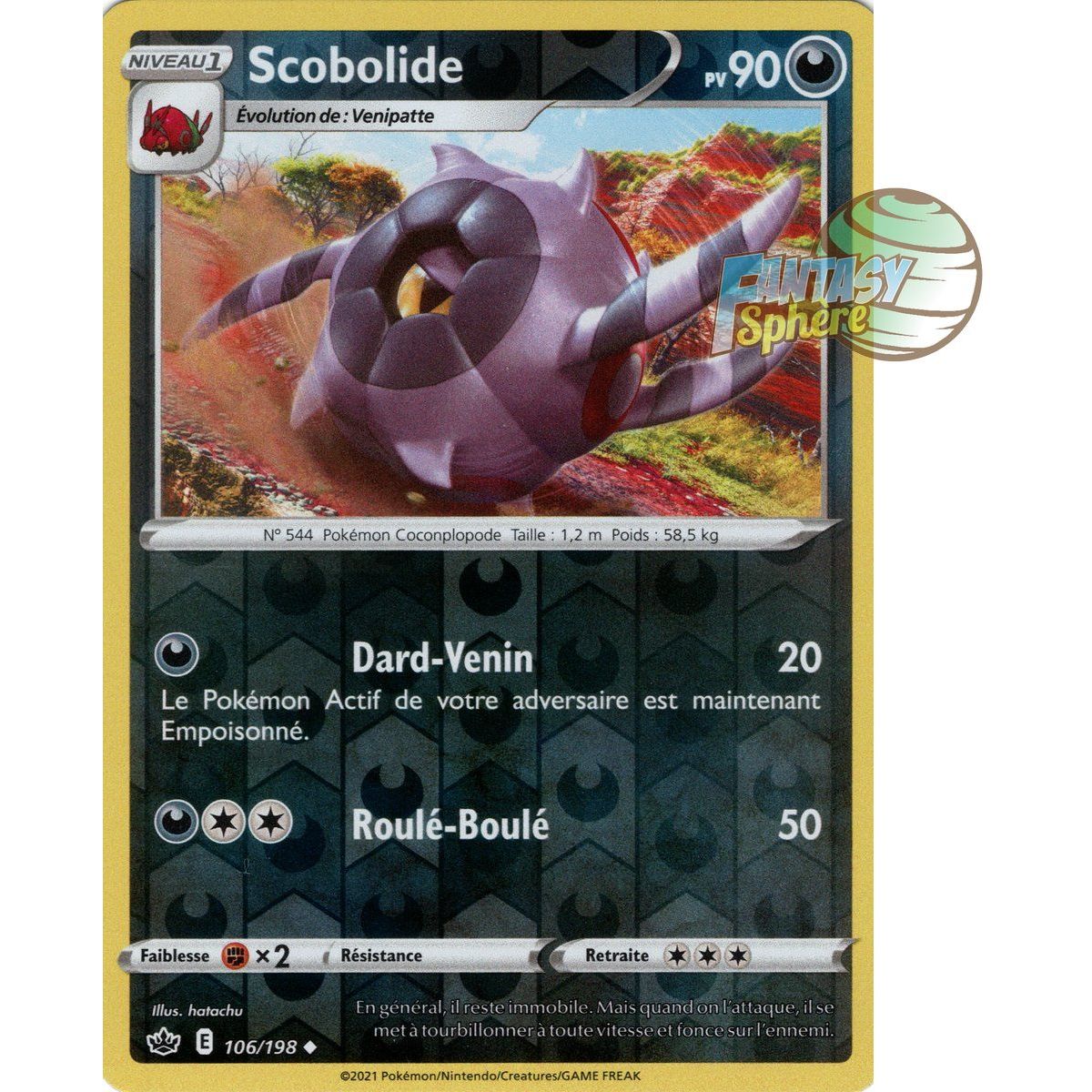 Scobolide - Reverse 106/198 - Sword and Shield 6 Reign of Ice