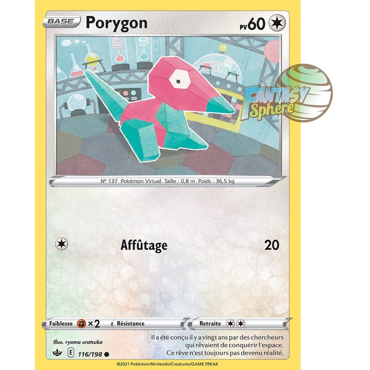 Porygon - Commune 116/198 - Sword and Shield 6 Reign of Ice
