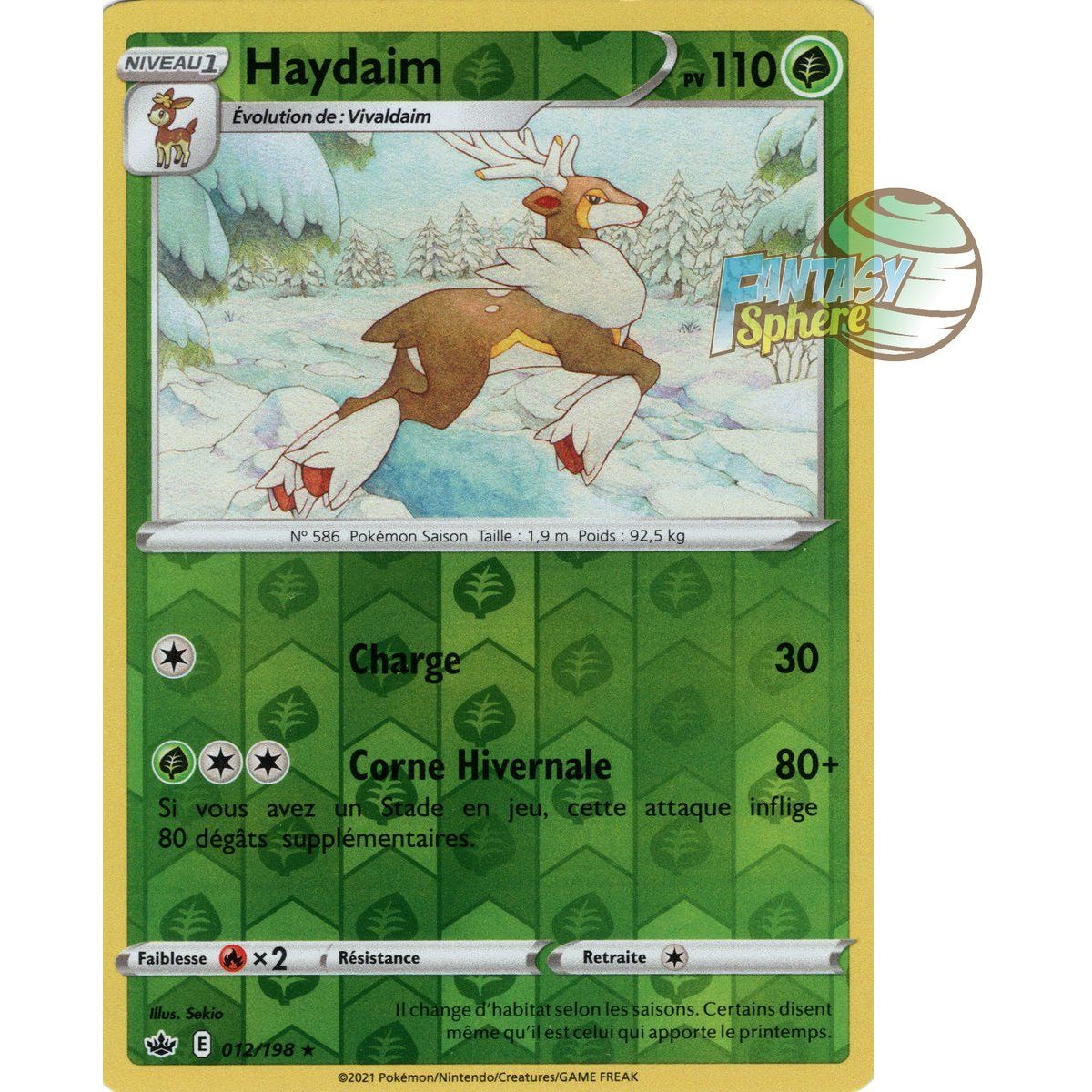 Haydaim - Reverse 12/198 - Sword and Shield 6 Reign of Ice