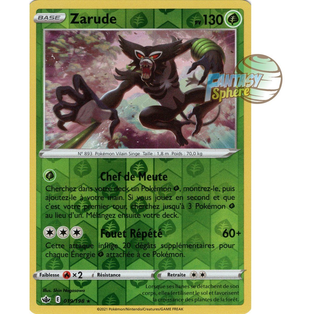 Item Zarude - Reverse 19/198 - Sword and Shield 6 Frozen Reign