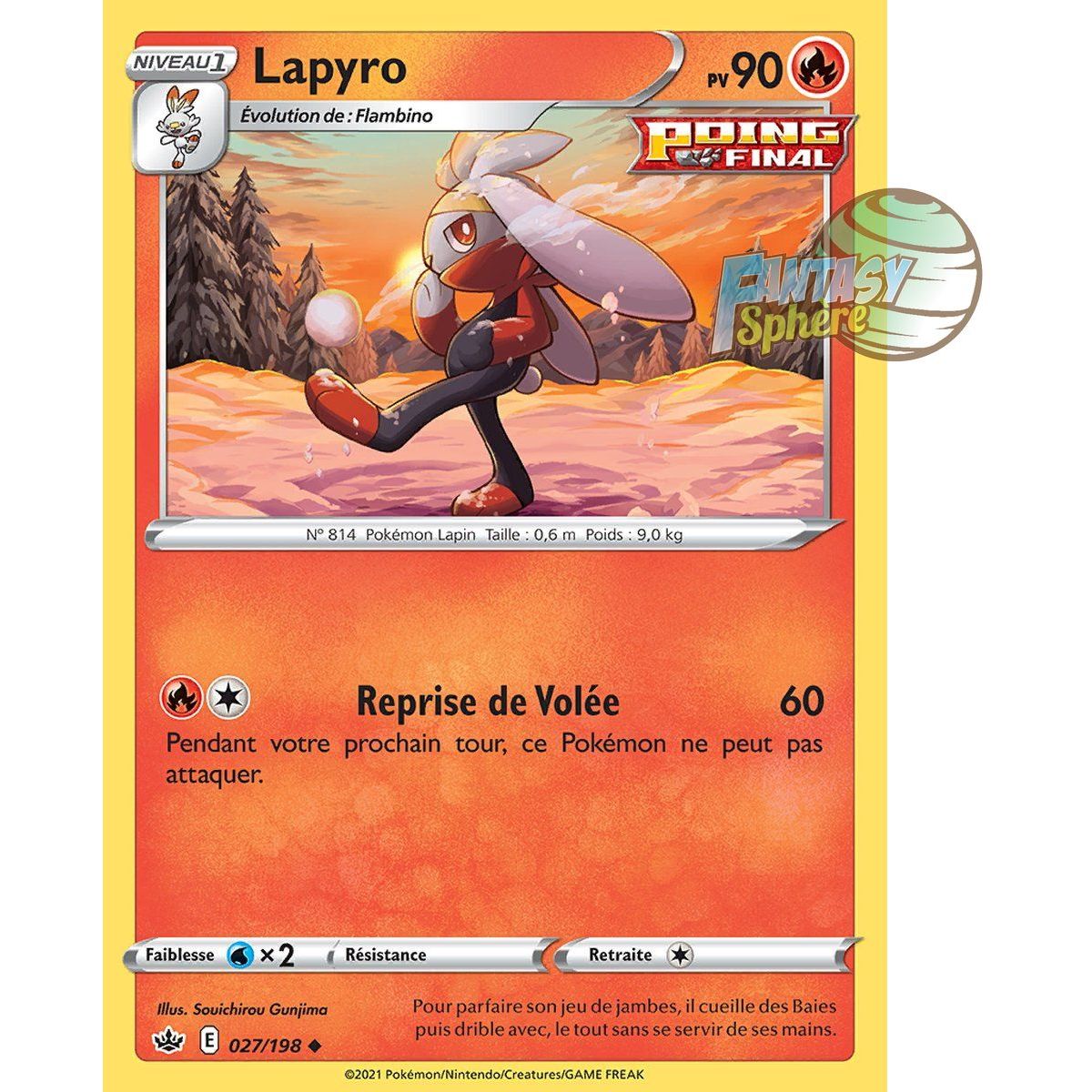 Lapyro - Uncommon 27/198 - Sword and Shield 6 Reign of Ice