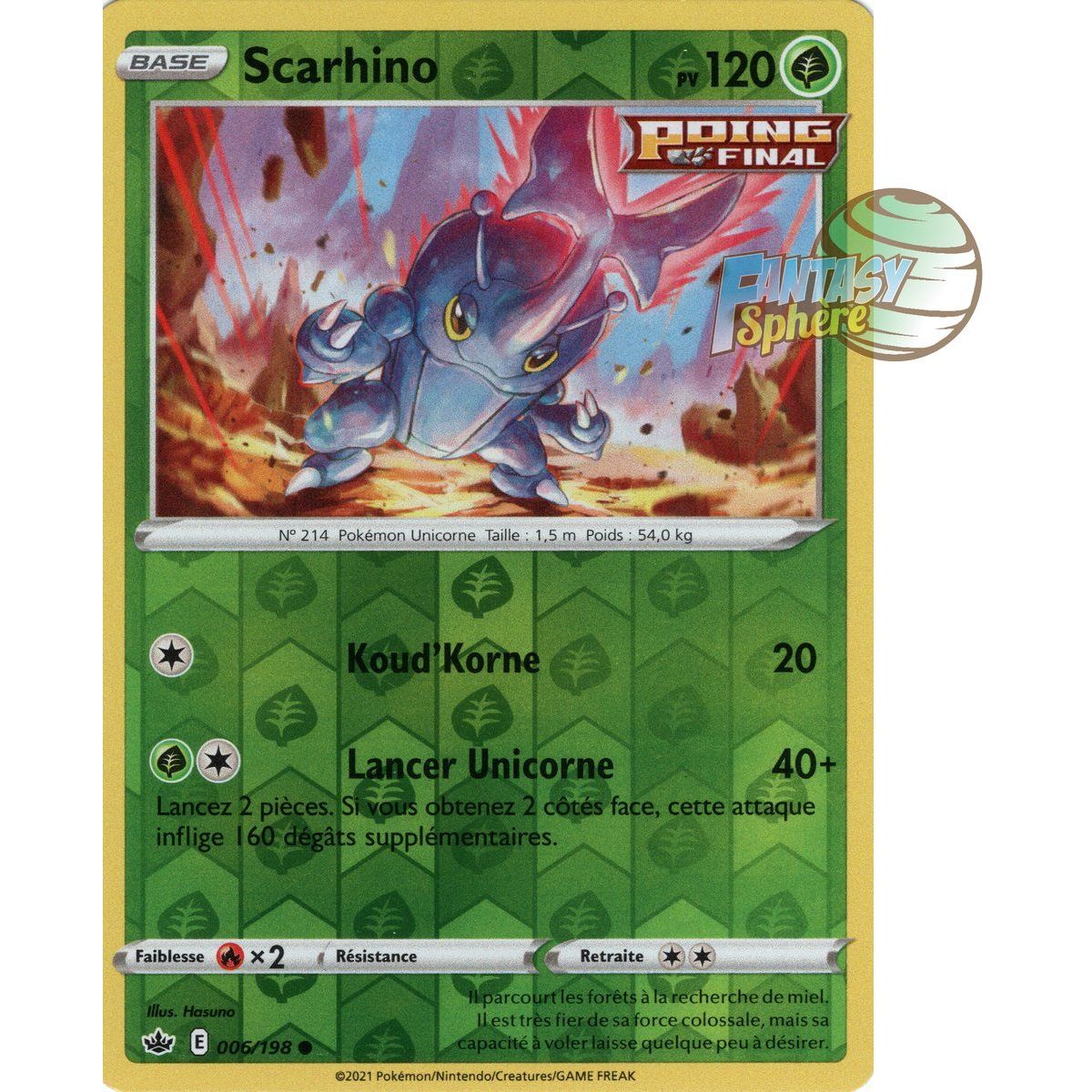 Scarhino - Reverse 6/198 - Sword and Shield 6 Reign of Ice