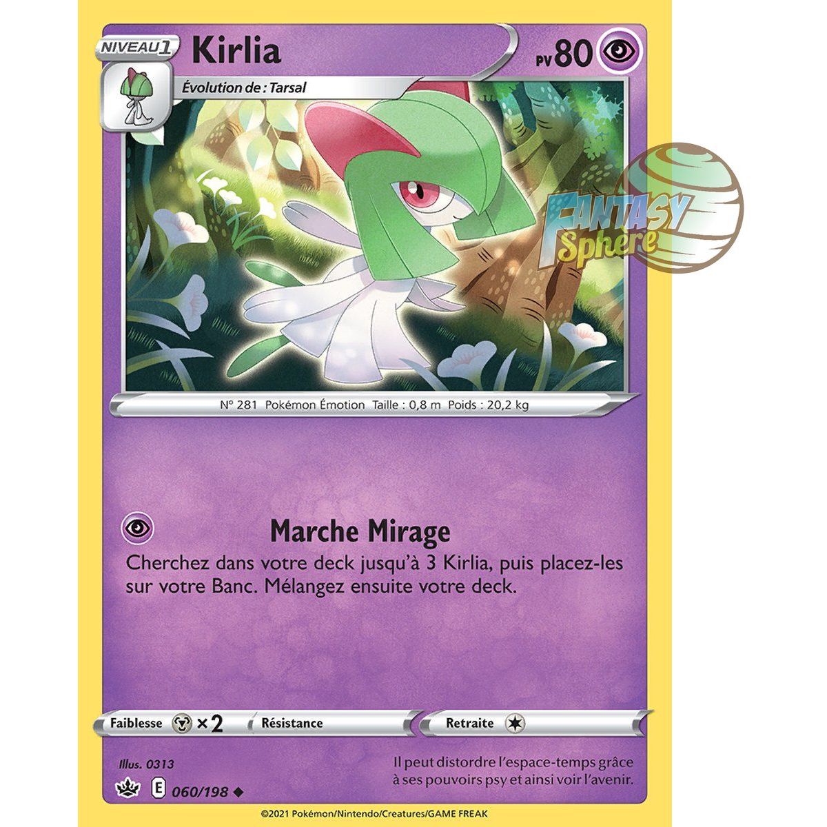 Kirlia - Uncommon 60/198 - Sword and Shield 6 Reign of Ice