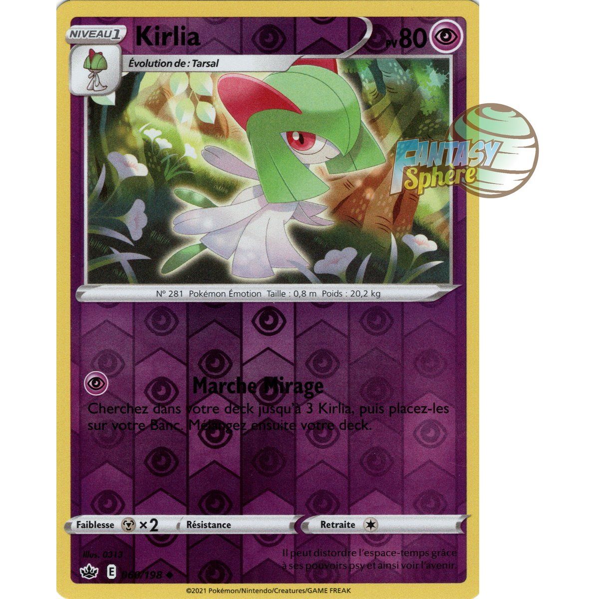 Kirlia - Reverse 60/198 - Sword and Shield 6 Reign of Ice